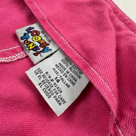 Vintage Looney Tunes Kids Overalls Size 14 - Picture 5 of 6